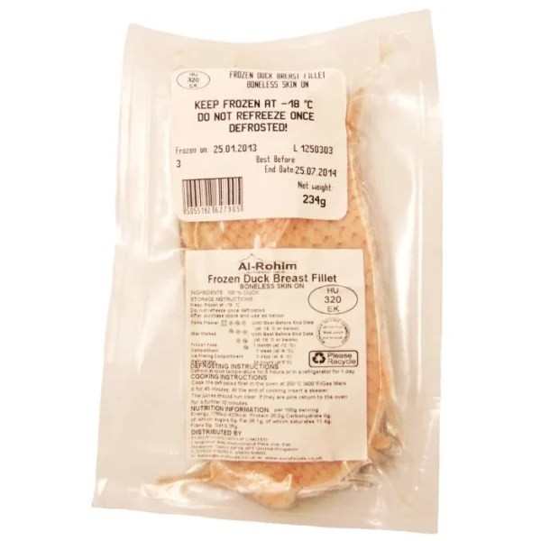 Crown Farms Frozen Duck Breast Extra Large 5kg